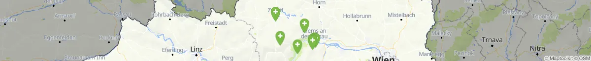 Kartenansicht für Apotheken-Notdienste in der Nähe von Lichtenau im Waldviertel (Krems (Land), Niederösterreich)